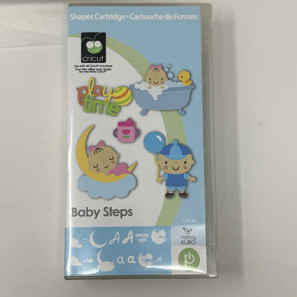 CRICUT Cartridge Baby Steps 2000595 Baby Images Phrases